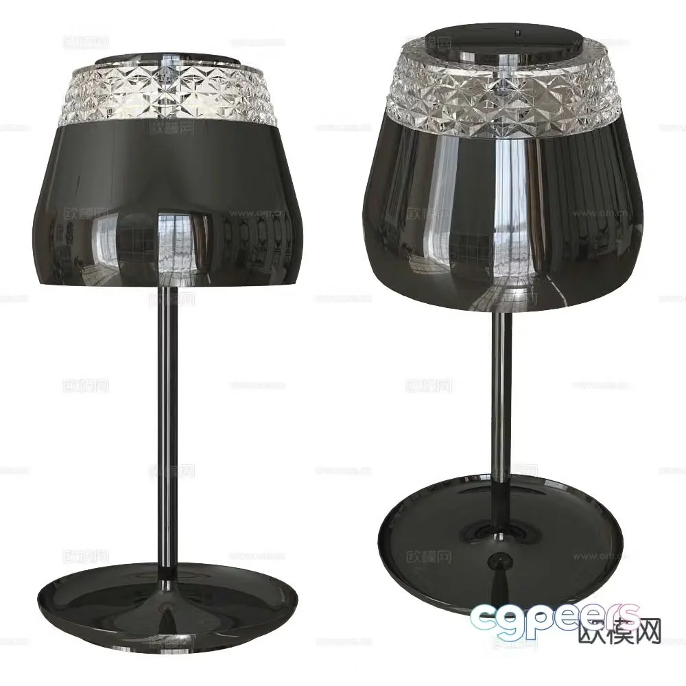 Moooi glass table lamp 3d model