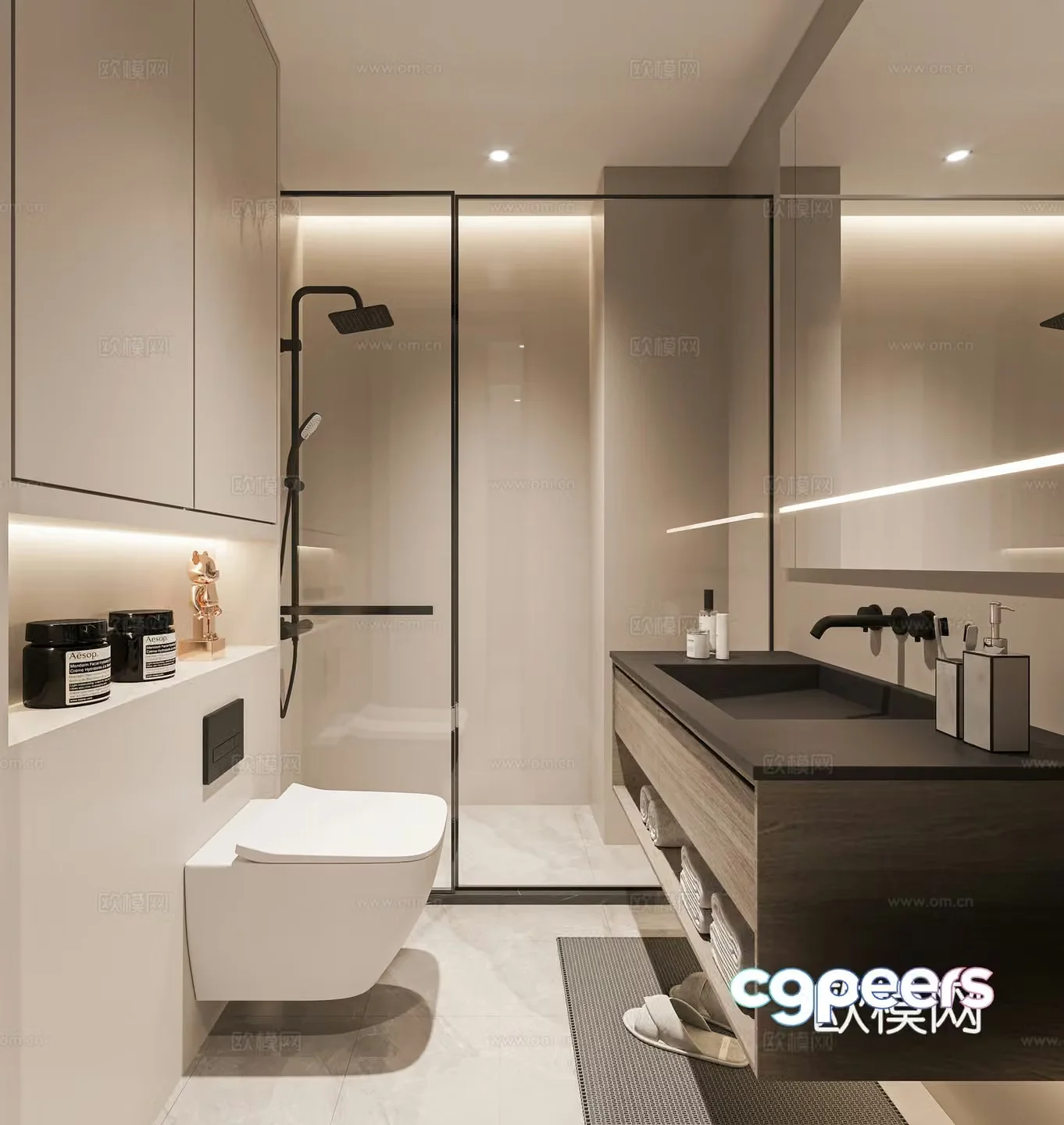 Modern bathroom 3d model