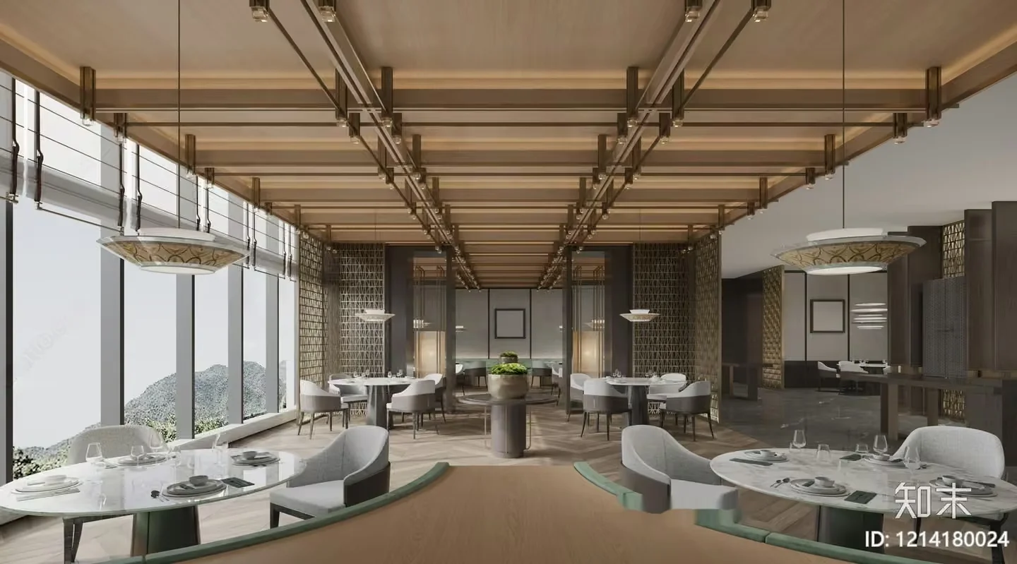 Modern Dining Room 3D Model – 12346 – VRAY Render