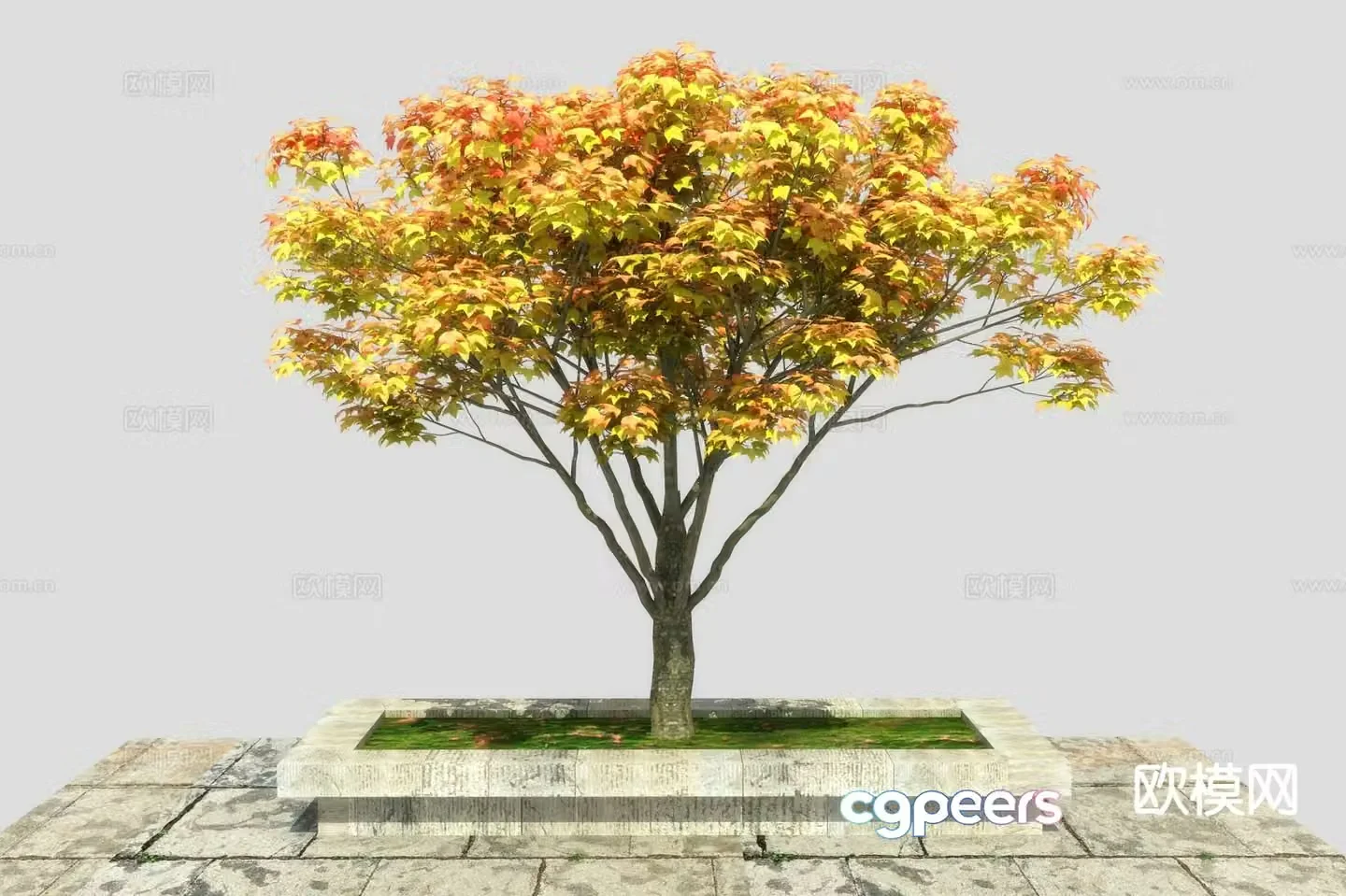 Landscape tree 3d model