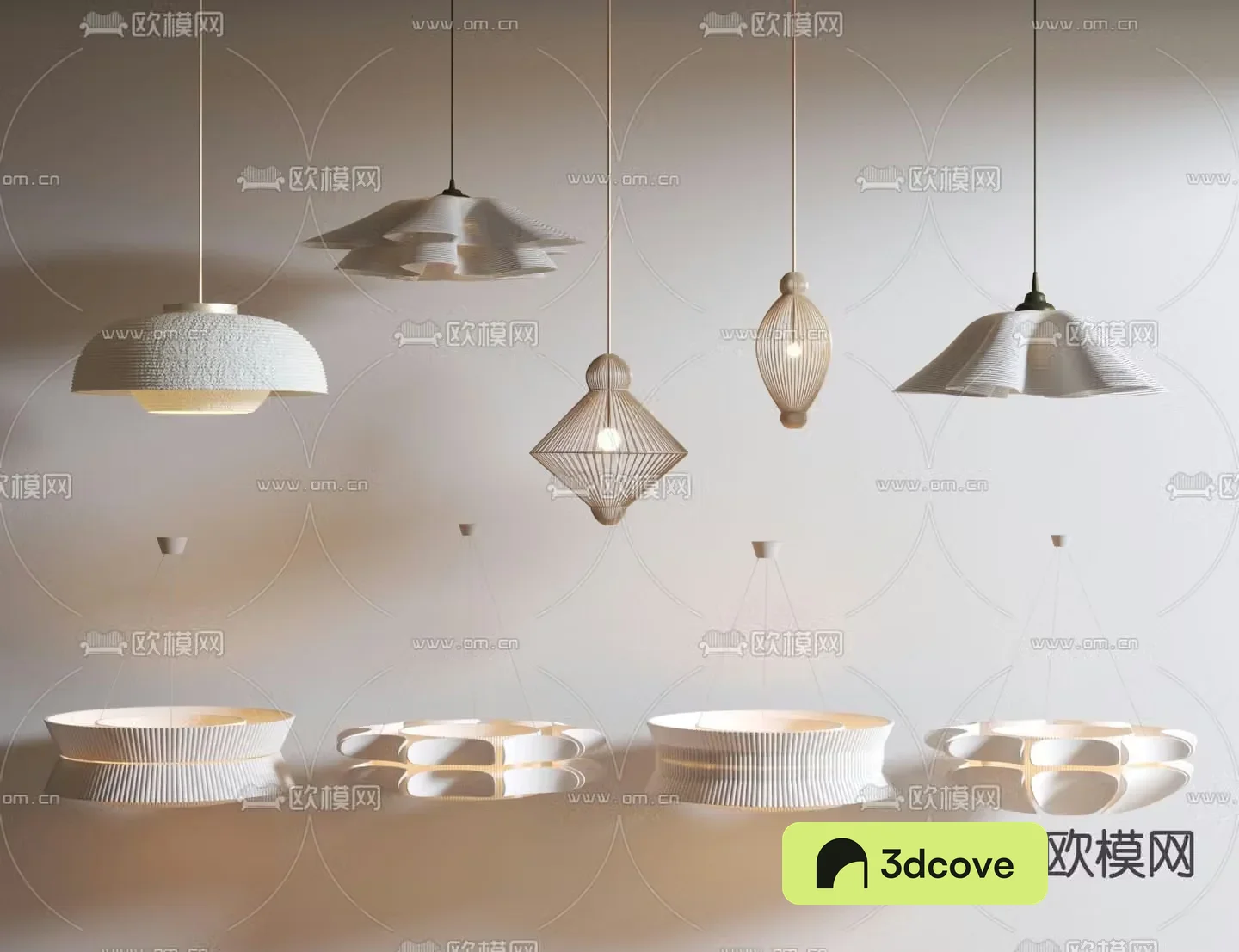 Wabi-sabi chandelier hall chandelier