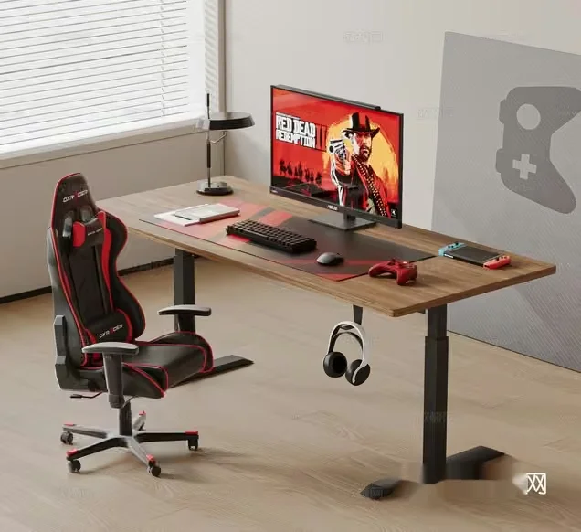 A Gaming Desk With A Computer Monitor 3D Model – 5716 – VRAY Render