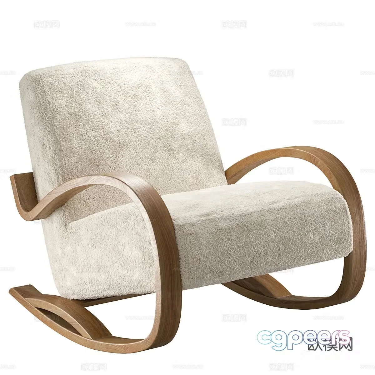 New Chinese style recliner 3D model