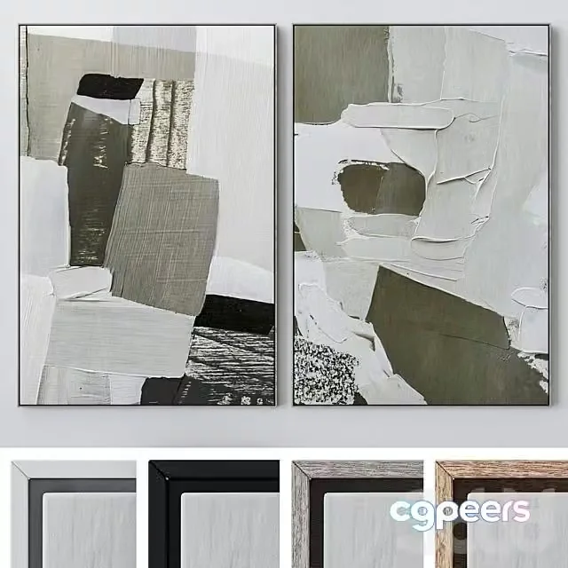 3ds Max Free – Set of large wall paintings 1989