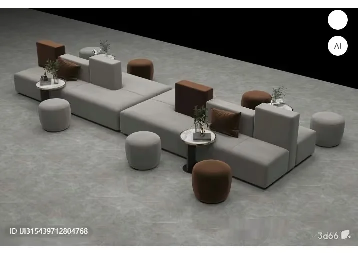 Modern Living Room 3D Model – 1273 – VRAY Render