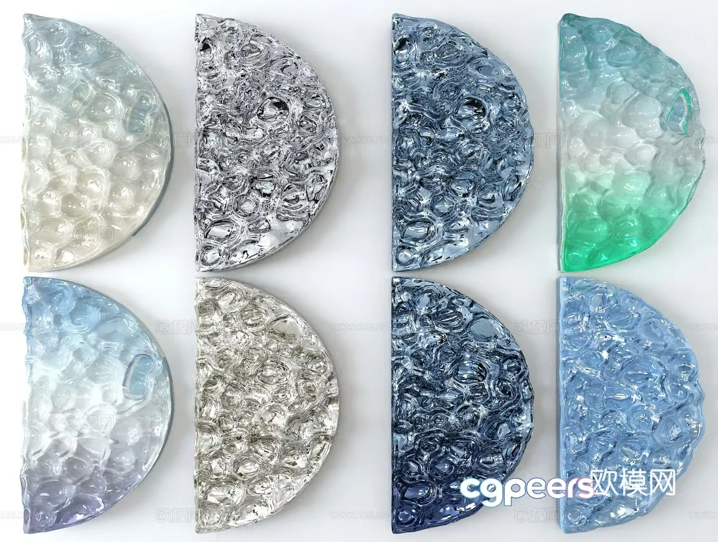 Water ripple wall decoration 3d model