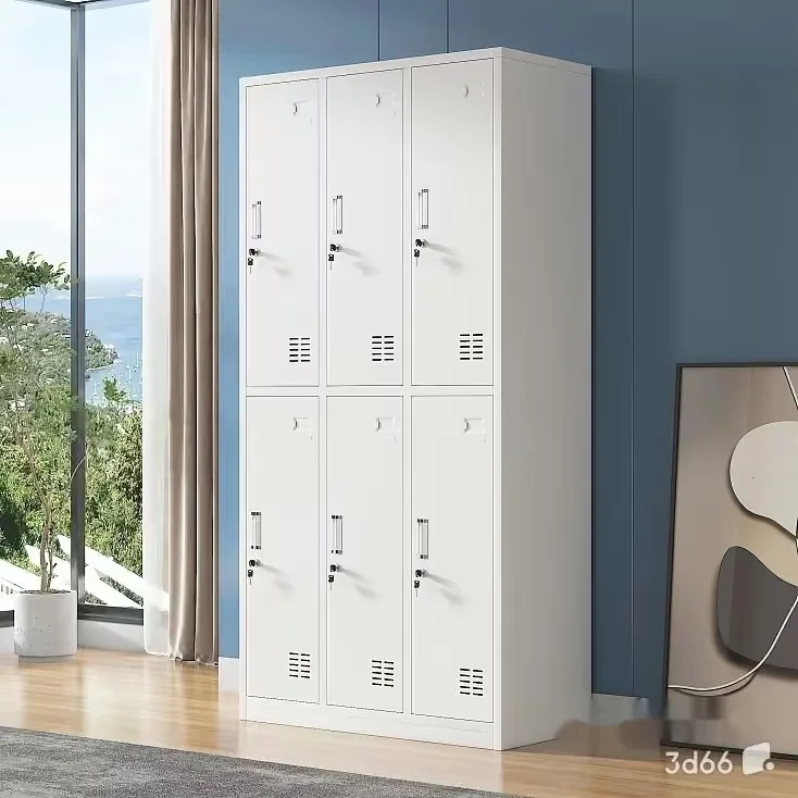 White Lockers 3D Model – 20248 – VRAY Render