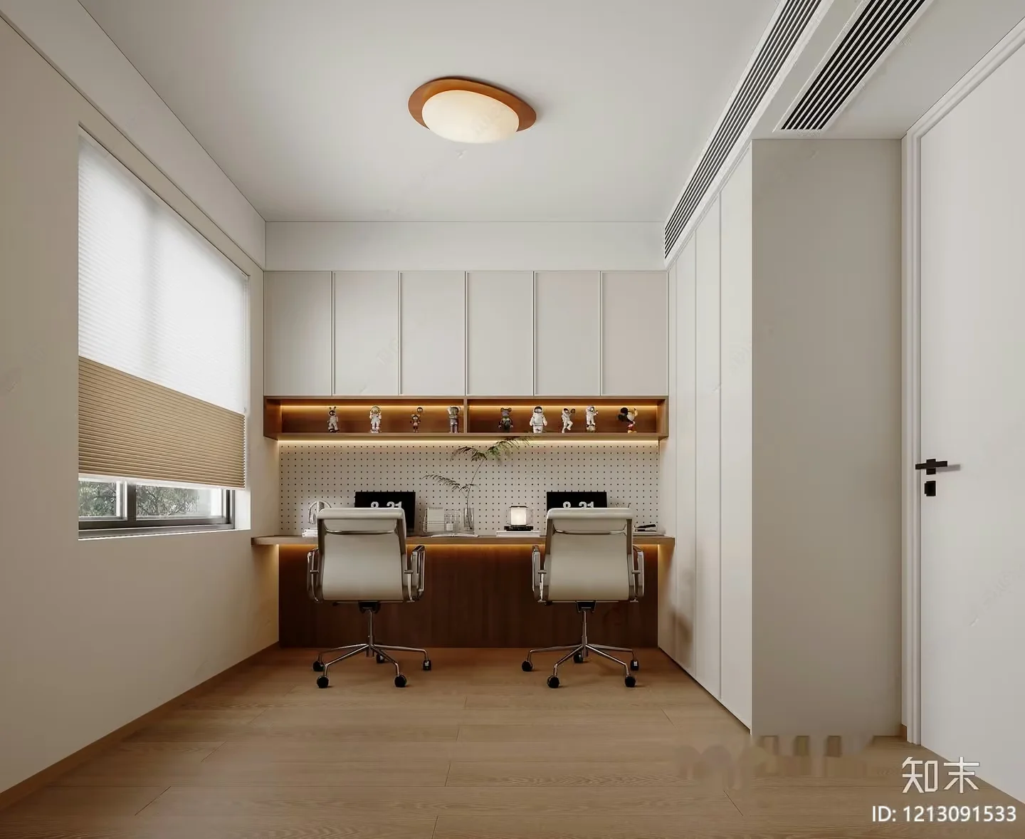 Modern Office Space 3D Model – 4724 – VRAY Render