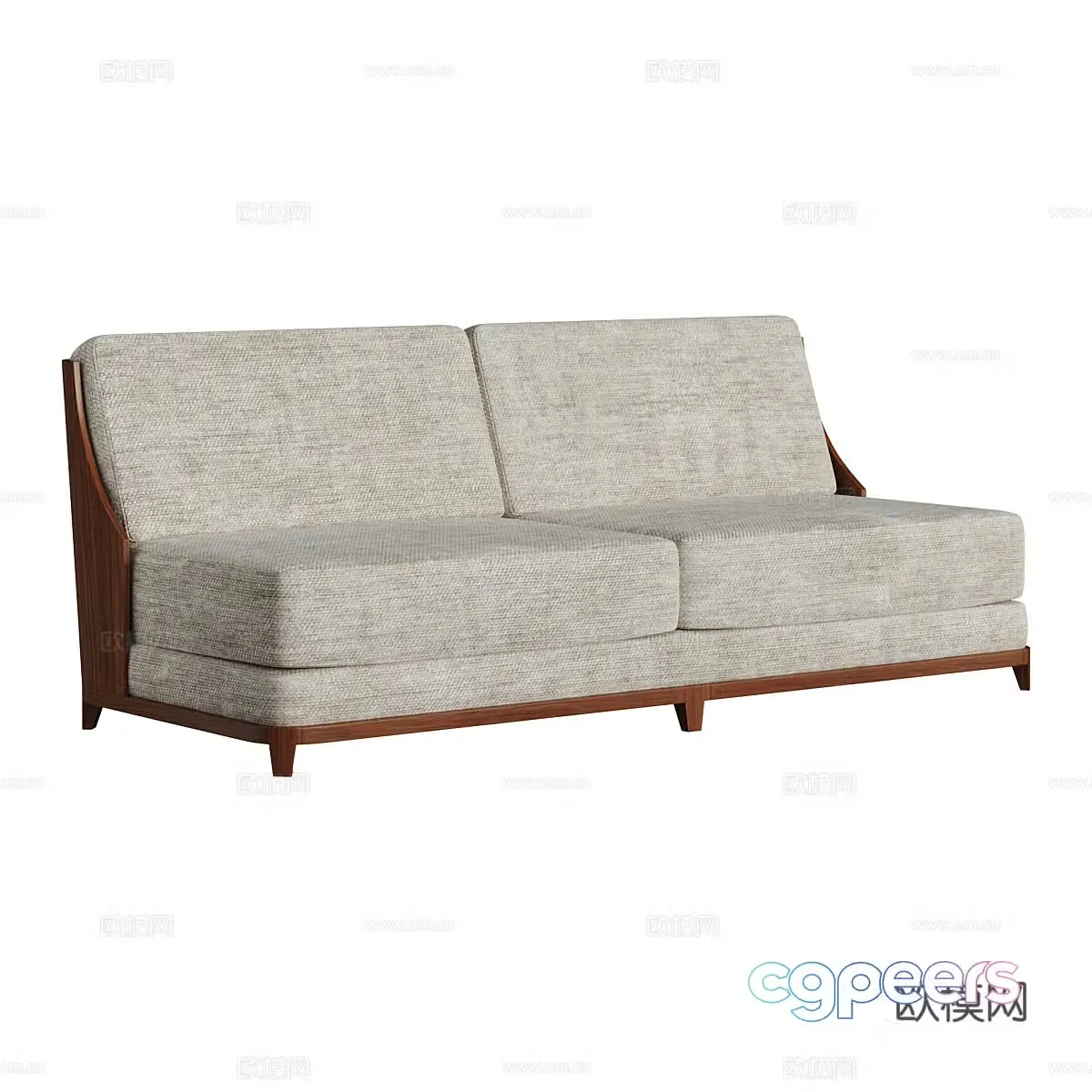 Wabi-sabi loveseat 3d model