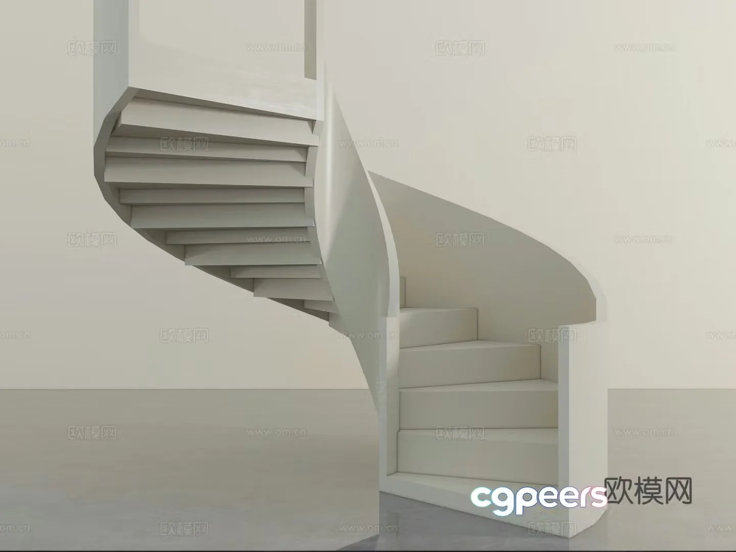 Stairs spiral stairs 3d model