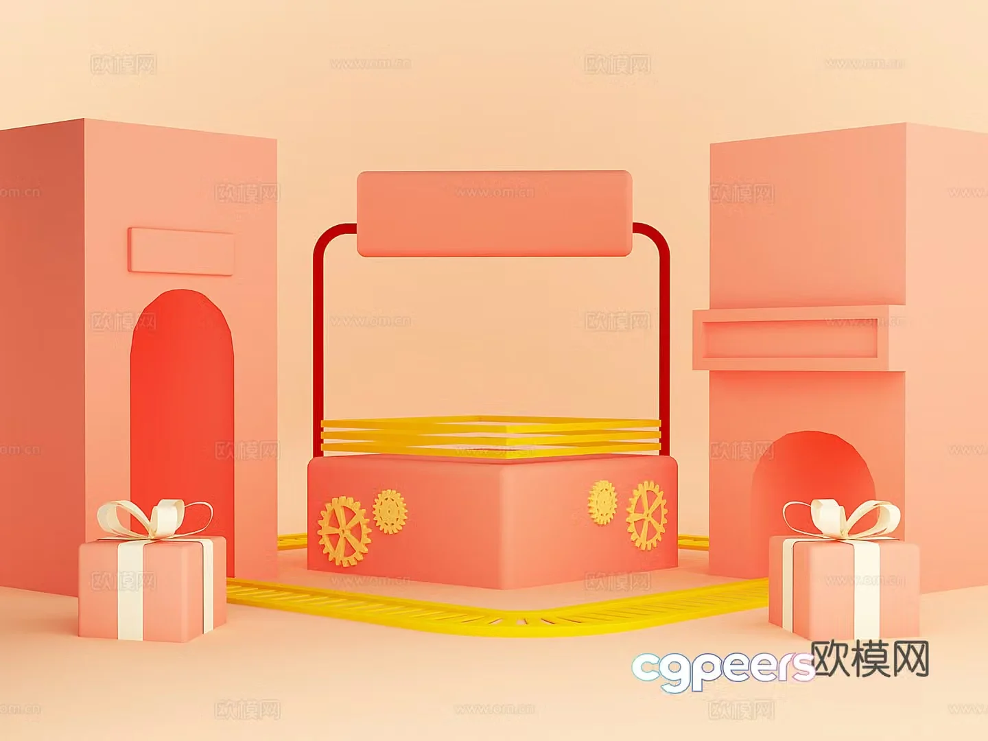 Furniture E-commerce Scene 3D Model