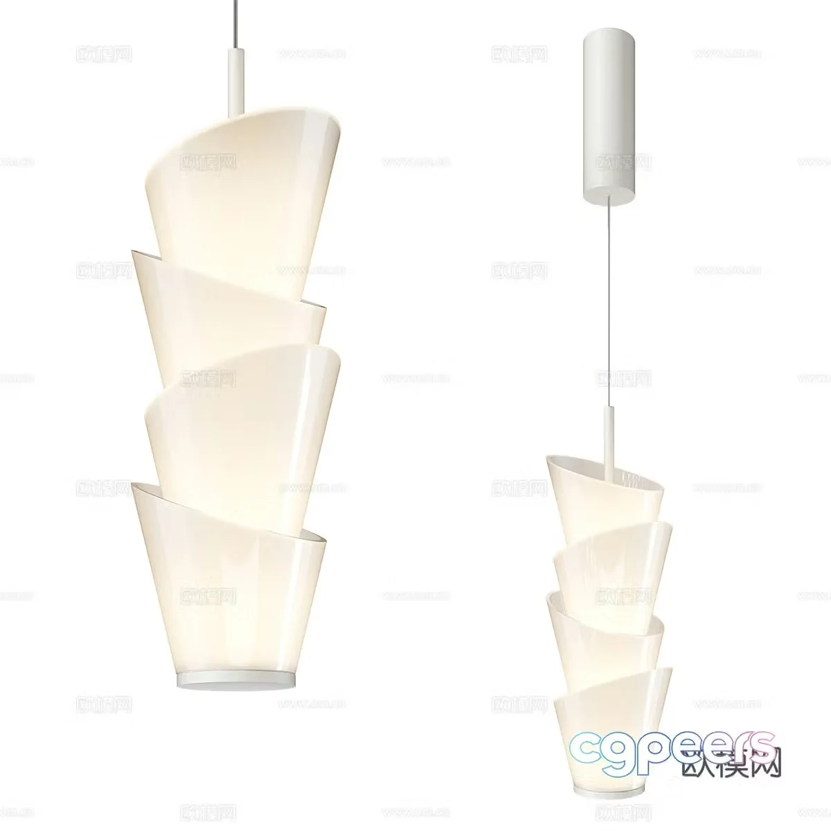 Modern simple chandelier chandelier simple chandelier living room chandelier dining chandelier lamp 3d model