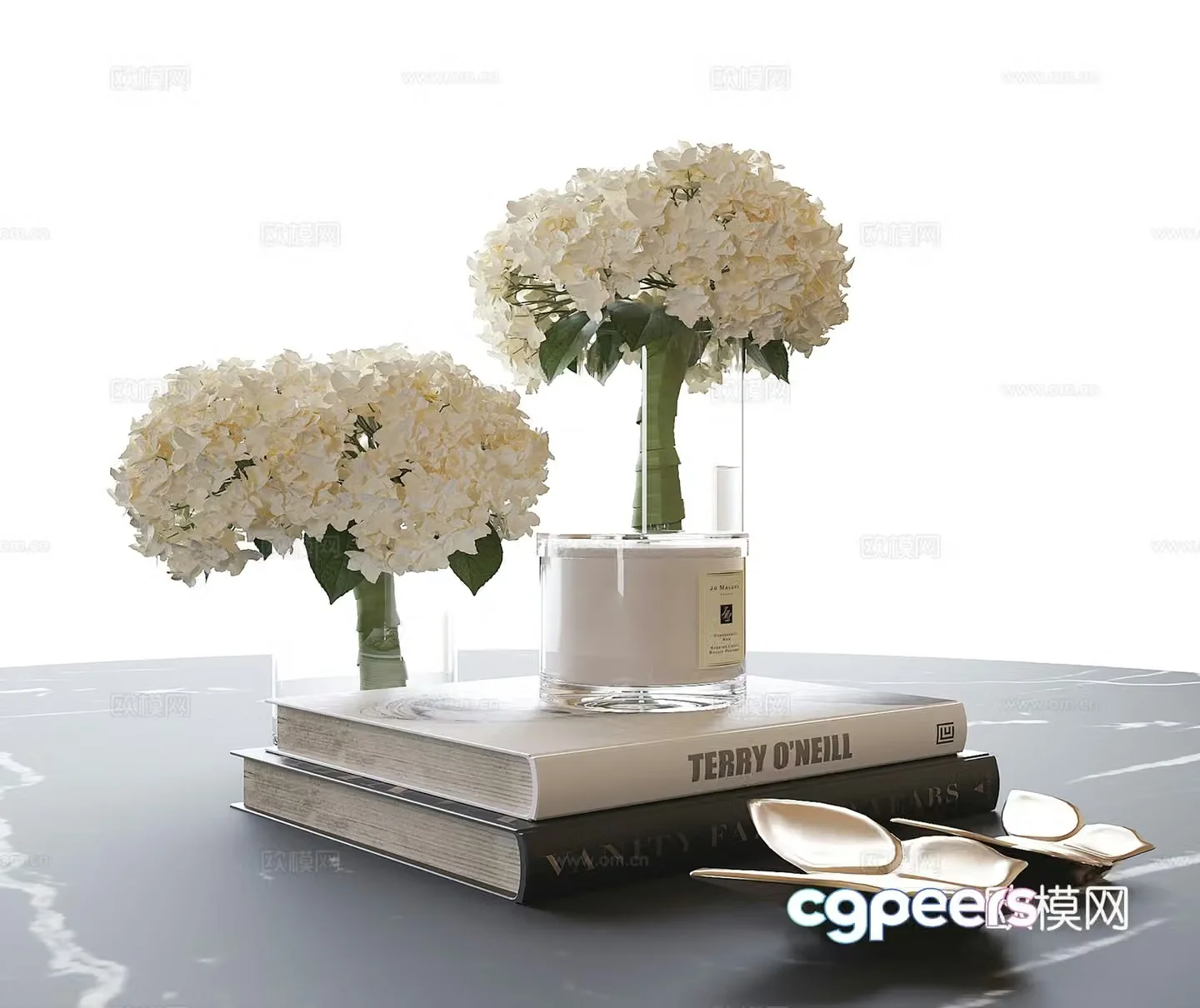 Modern jewelry ornament combination 3D model