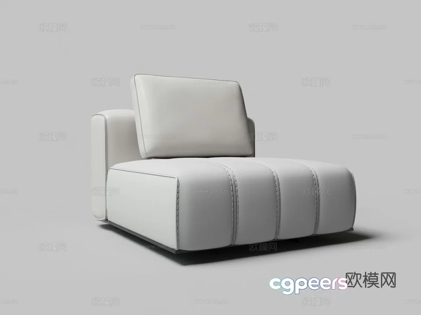 Modern single sofa 3d model