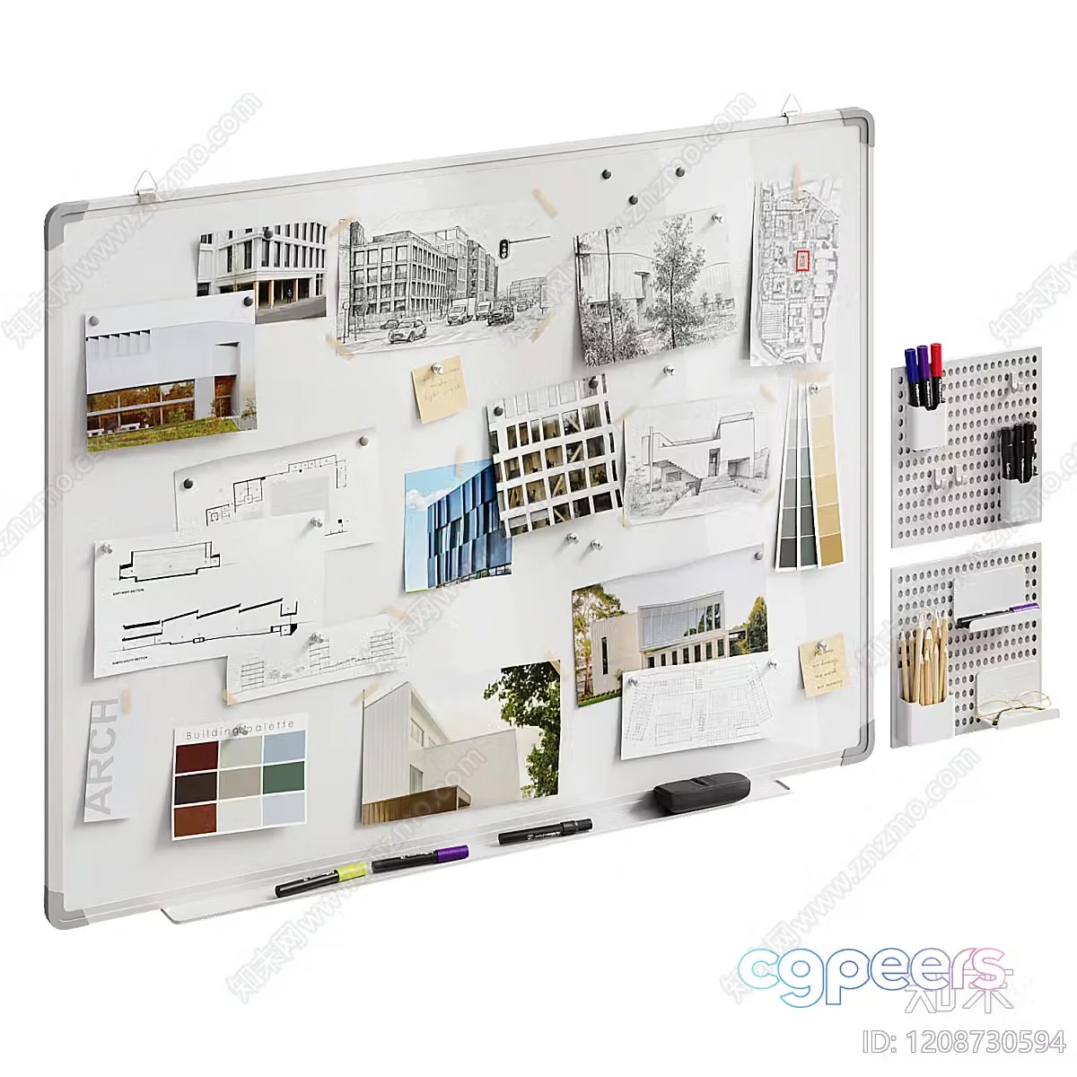 Modern Whiteboard 3D Model – 7571 – VRAY Render