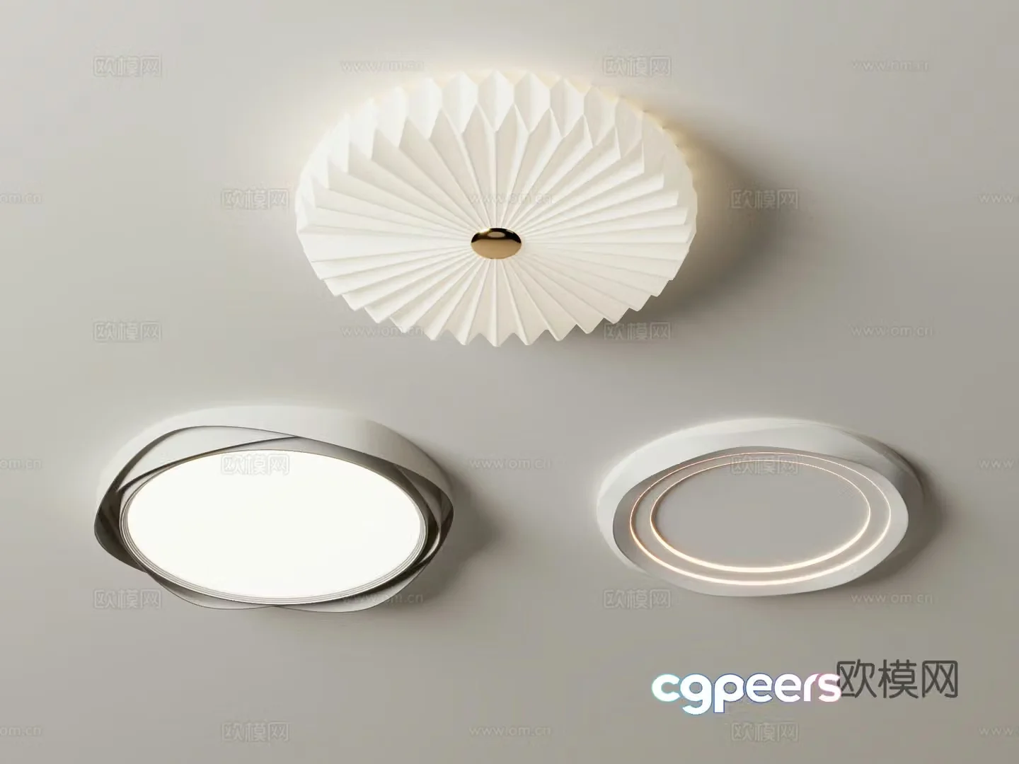 Simple ceiling lamp bedroom lamp 3d model