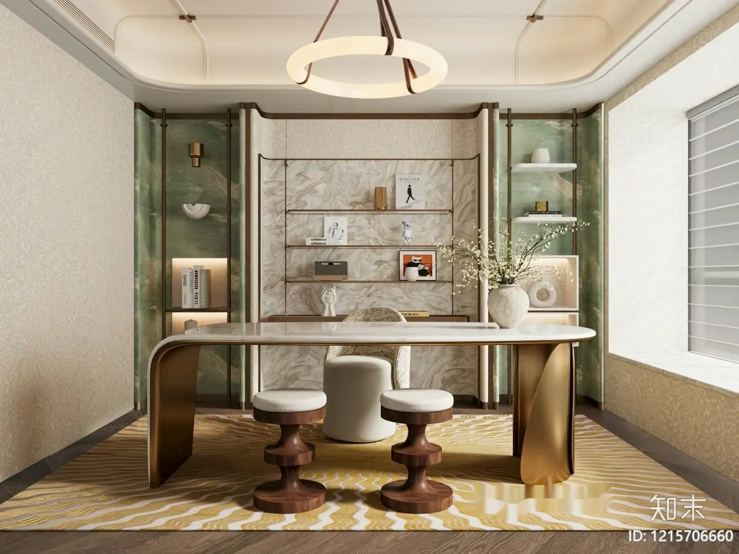 Modern Home Office 3D Model – 11281 – VRAY Render