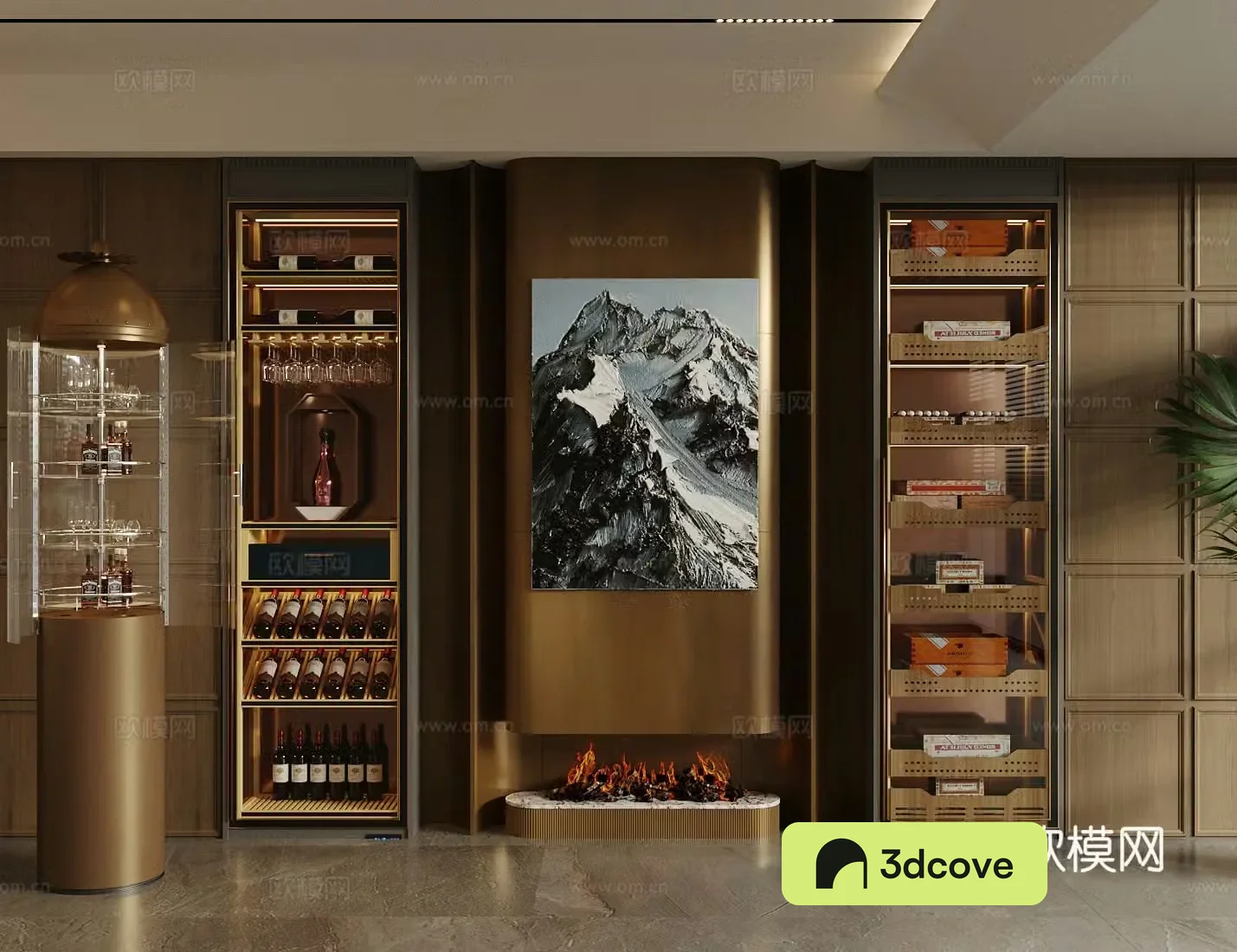 Modern Italian wine cabinet light luxury Italian wine cabinet red wine cabinet glass wine cabinet constant temperature wine cabinet wine bottle