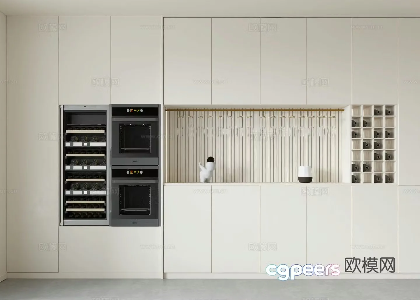 Creamy sideboard 3d model