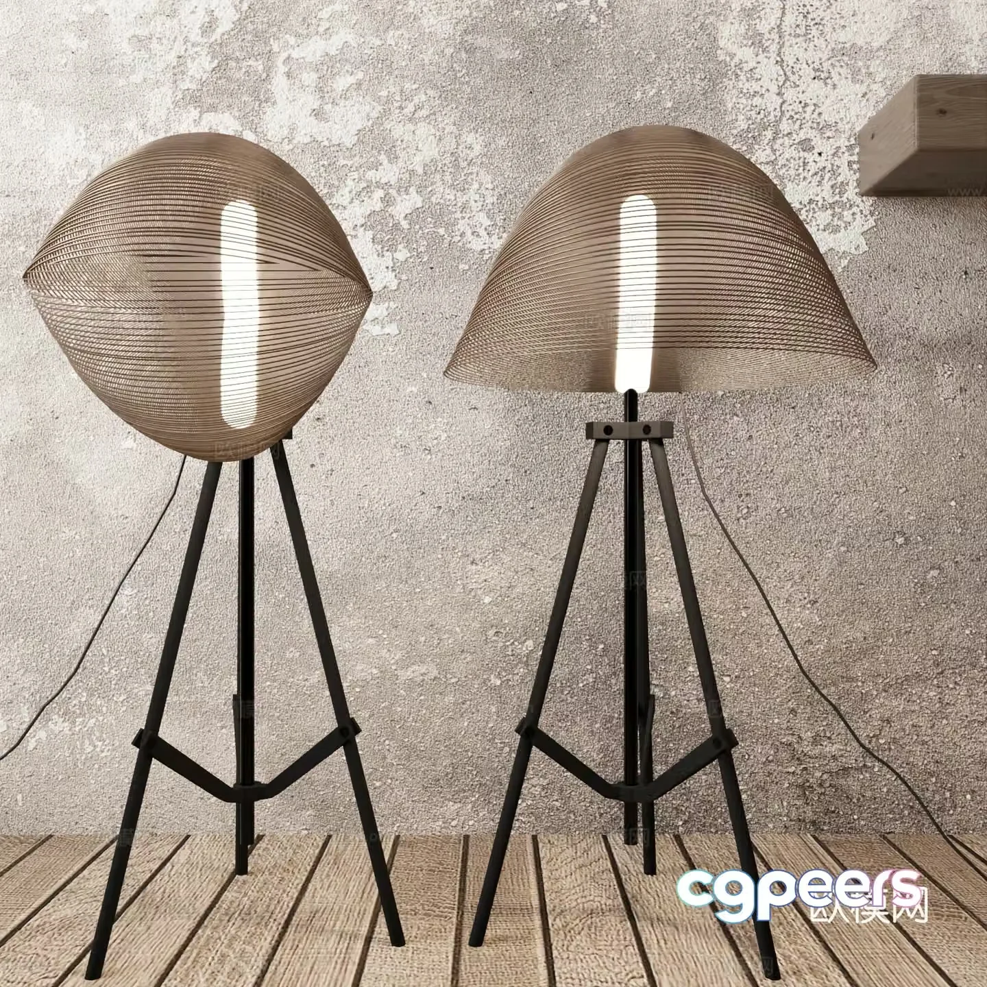 Wasabi Middle Ages Floor Lamp Decorative Floor Lamp 3D Model