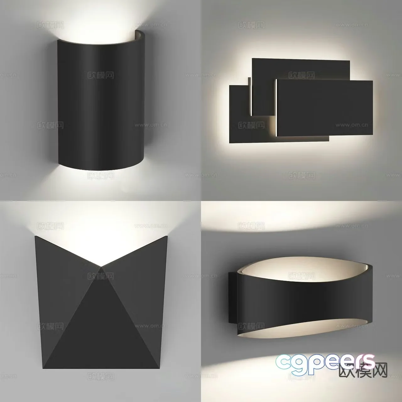 Minimalist wall lamp bedside wall lamp 3d model