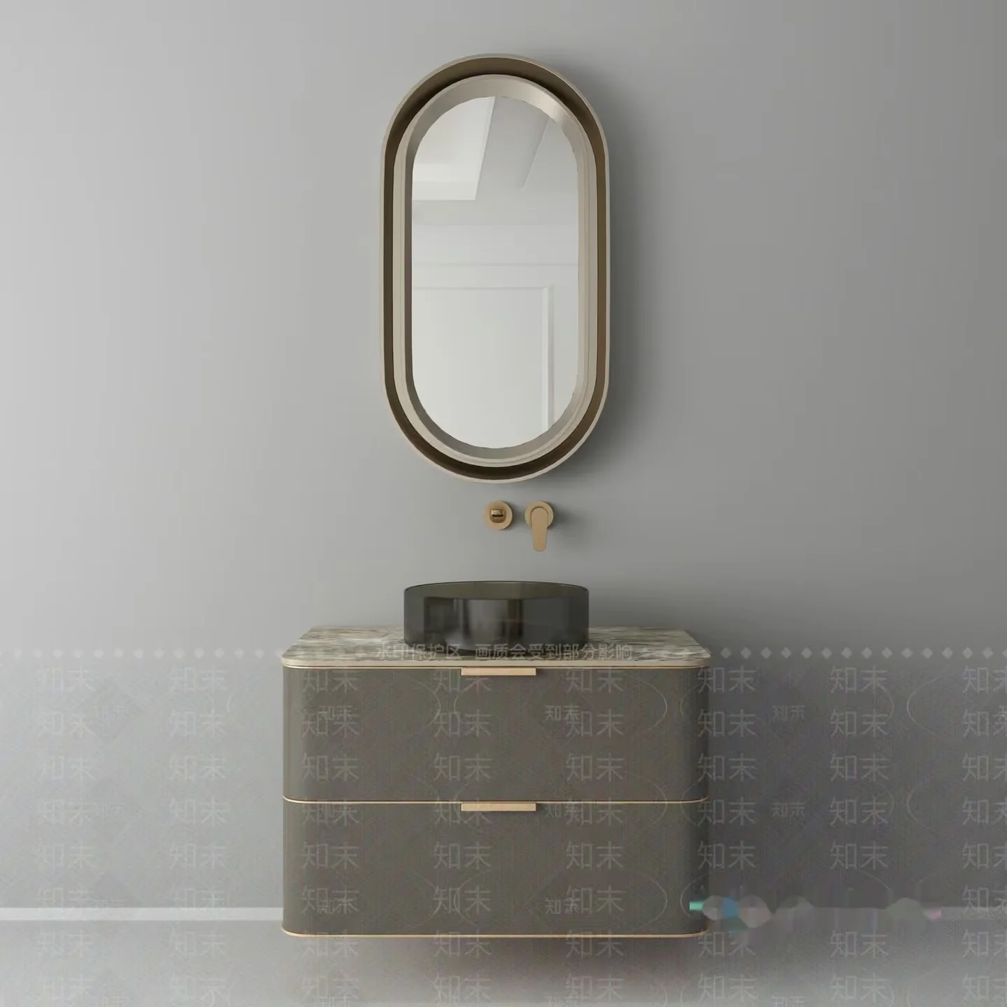 Modern Bathroom Vanity 3D Model – 15199 – VRAY Render