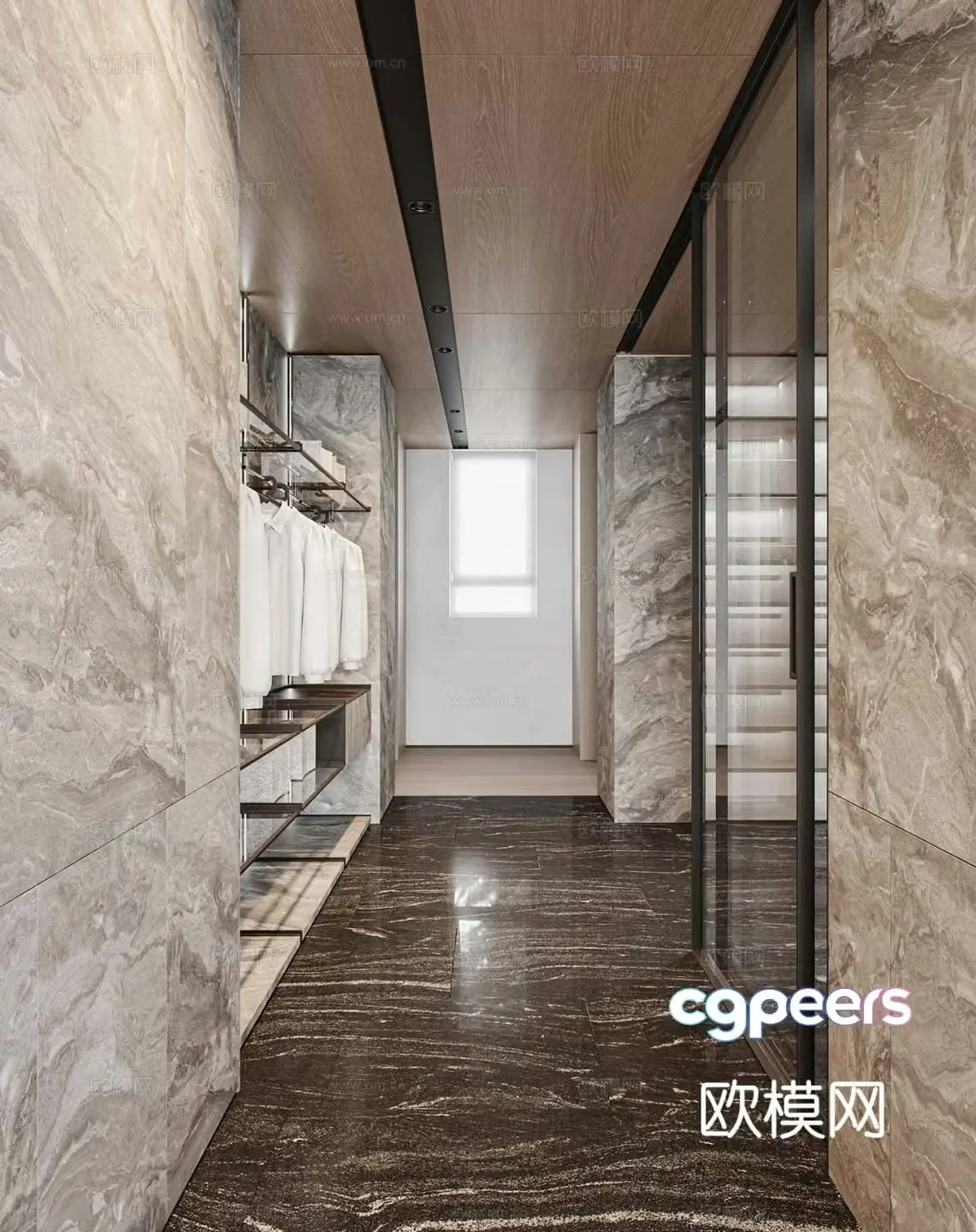 Walk-in closet 3d model