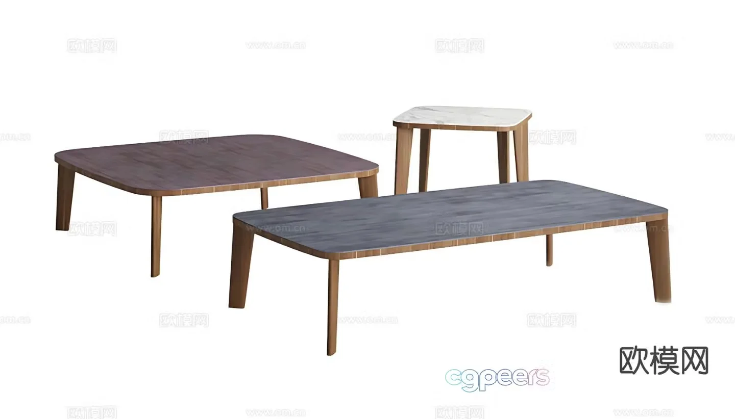Modern coffee table 3d model