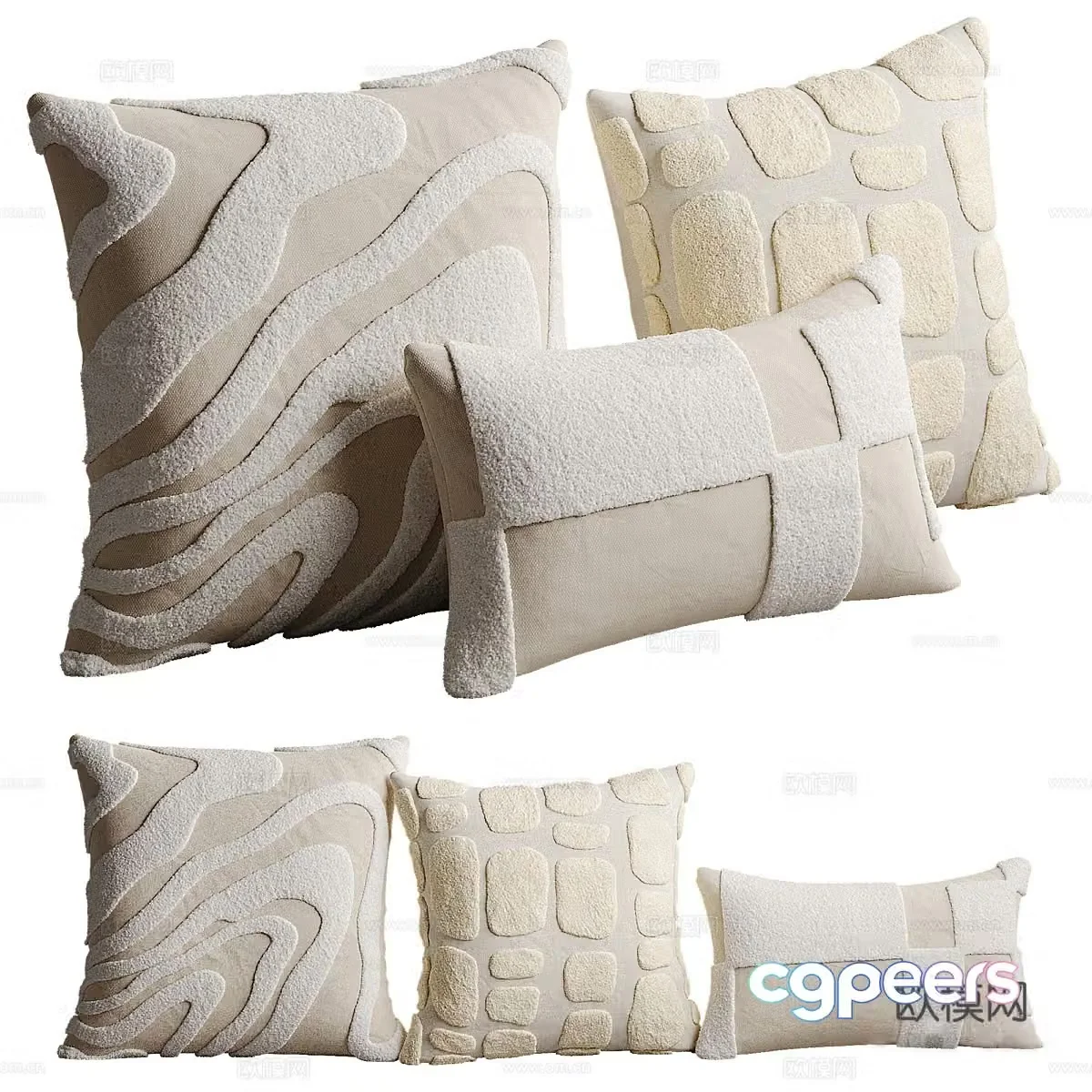 La Redoute Pillow Set 3D Model