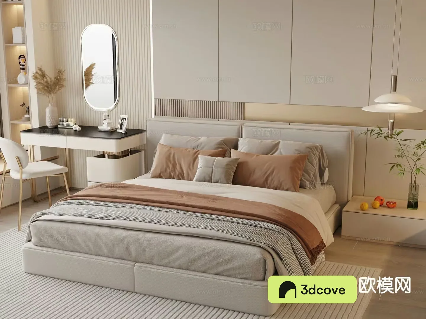Modern double bed