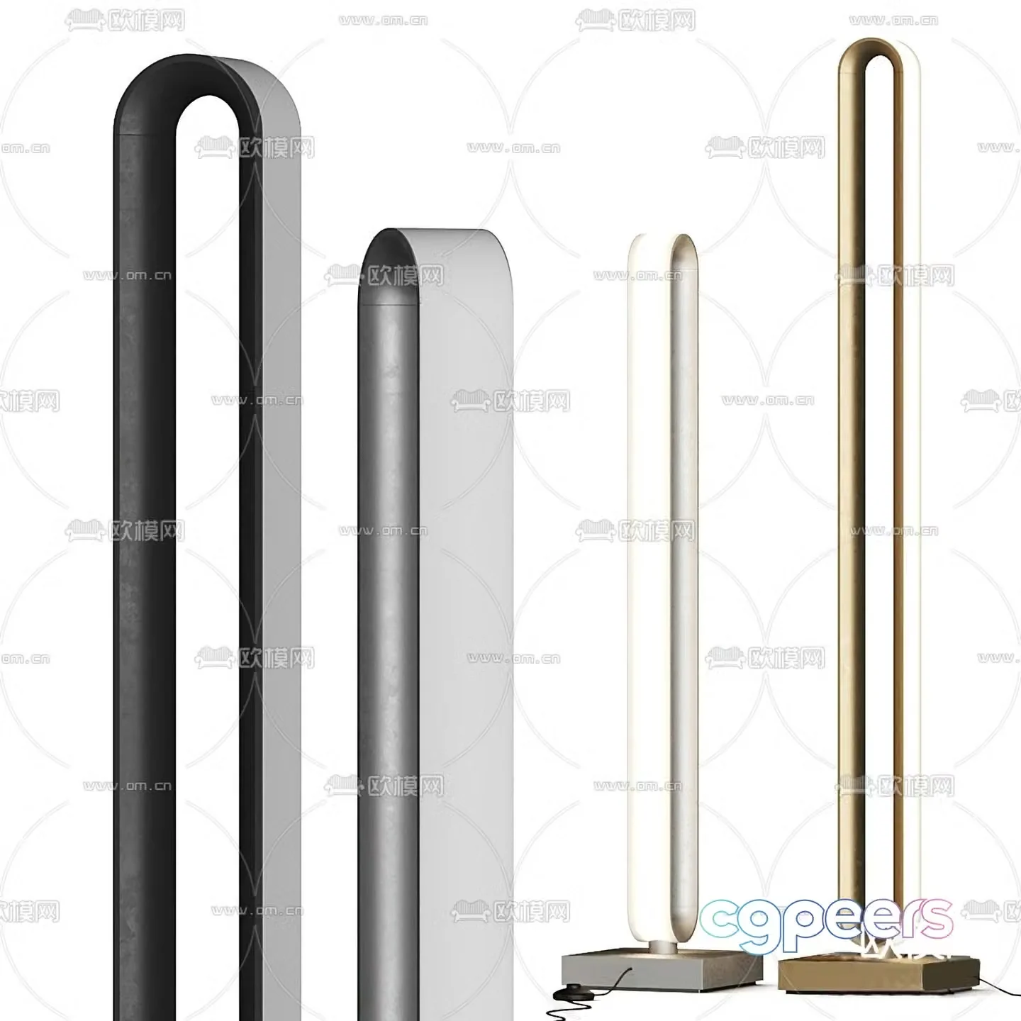 FLOS modern strip minimalist floor lamp 3d model