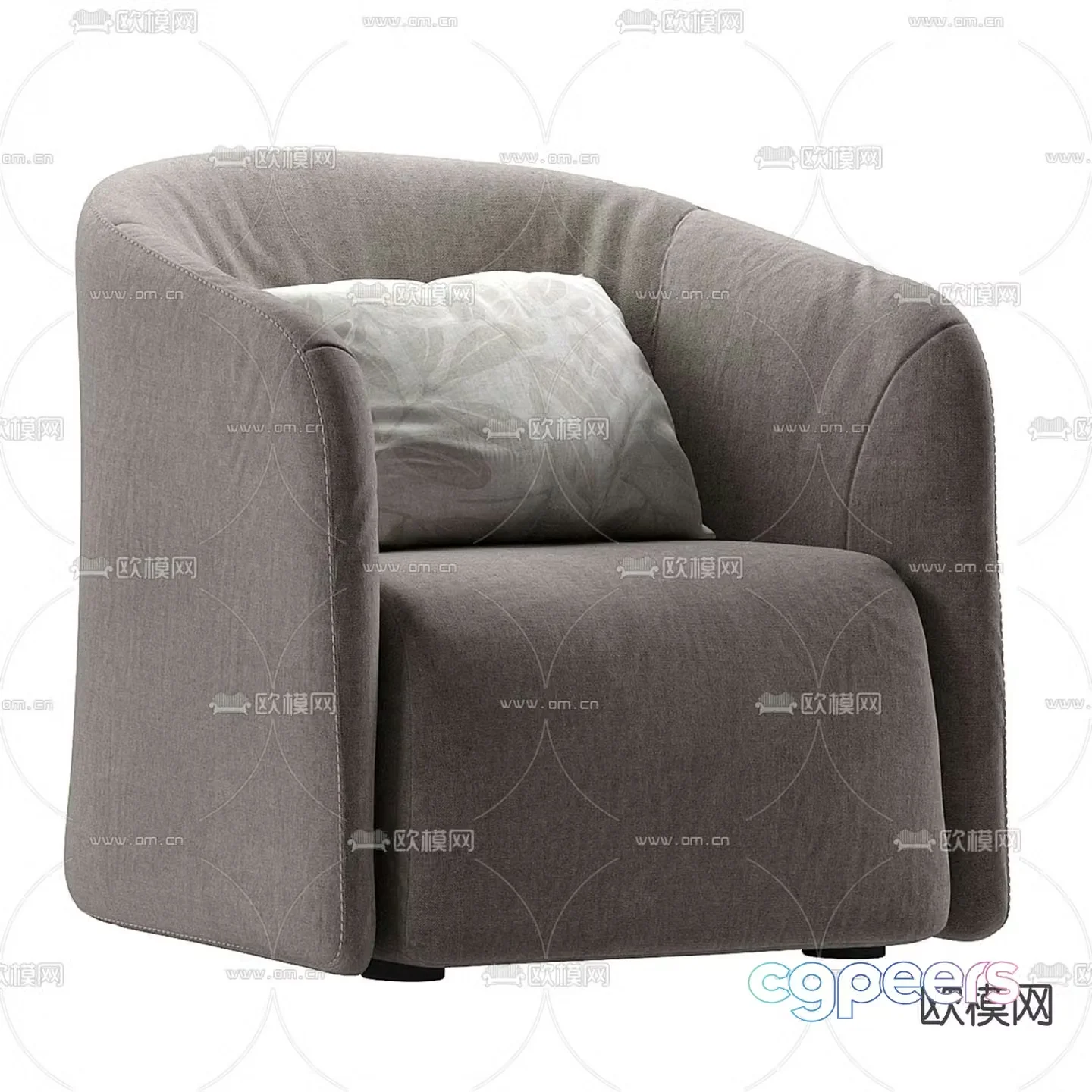 Single sofa leisure sofa 3d model