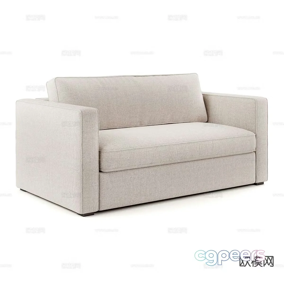 Modern love sofa 3d model