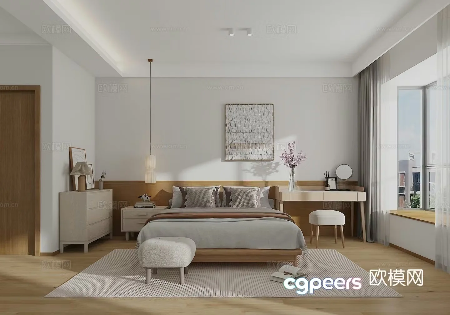 Modern bedroom 3d model