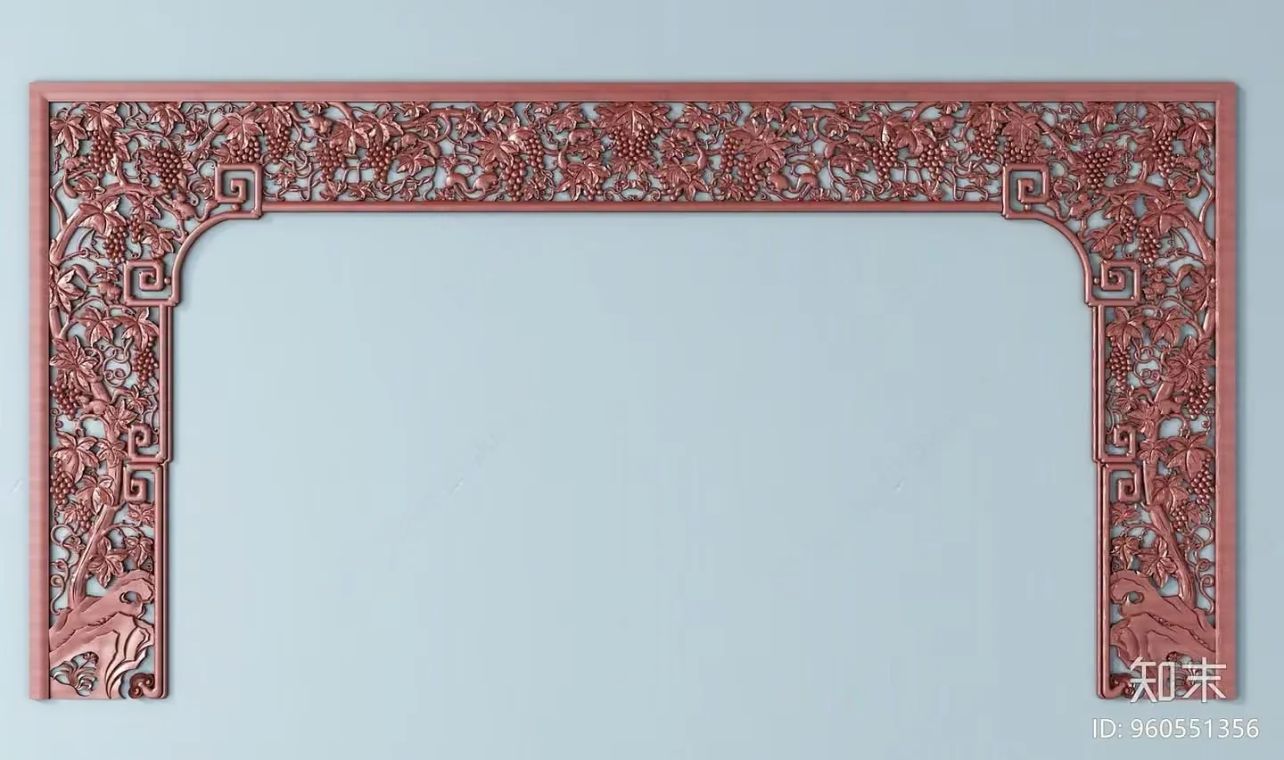 A Decorative Metal Frame 3D Model – 8781 – VRAY Render