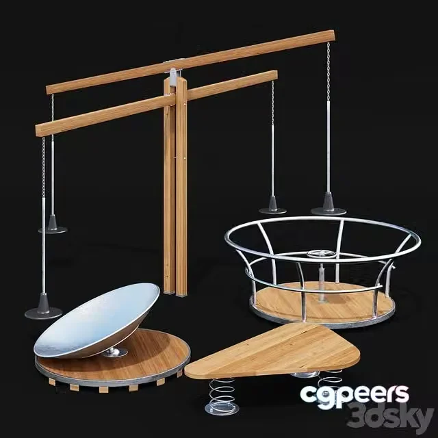 3ds Max Free – Children’s Playground Set
