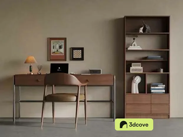 Wooden Desk And Chair