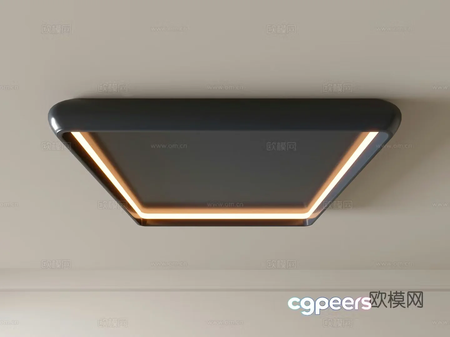 Modern ceiling lamp Geometric ceiling lamp Bedroom lamp Artistic shaped lamp Fashion living room lamp 3D model