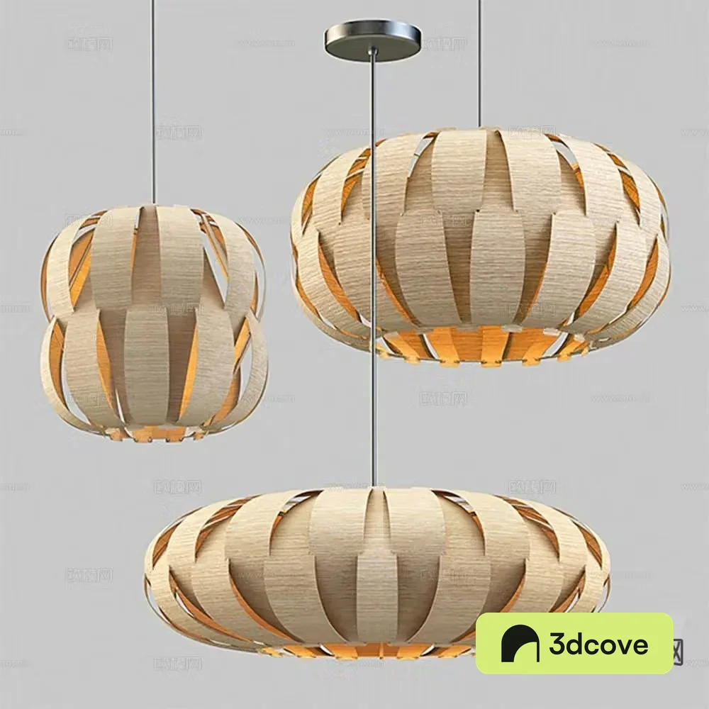 Chinese rattan chandelier art chandelier