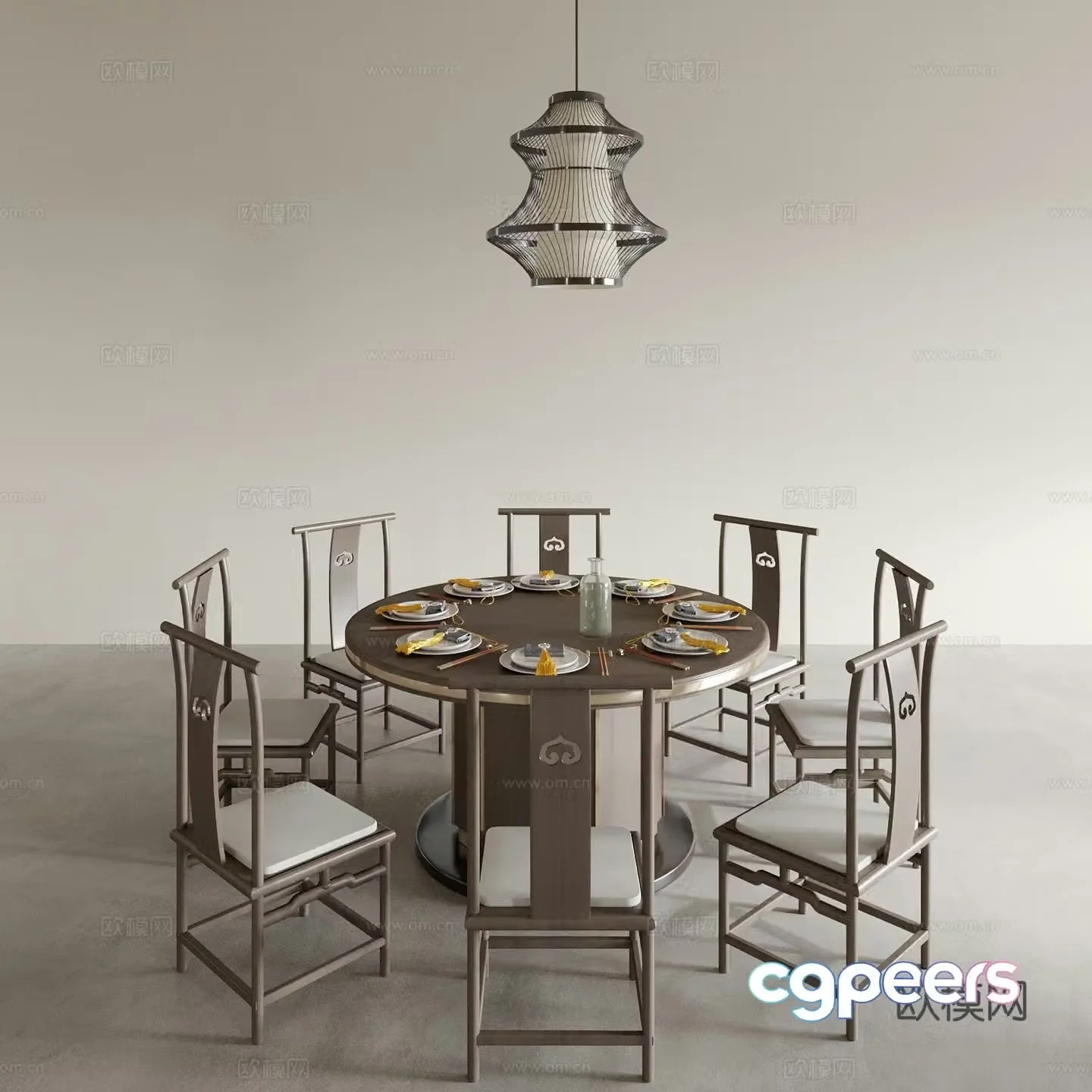 Dining table and chairs living and dining table and chairs dining table and chairs wine table and chairs table and chair combination 3D model