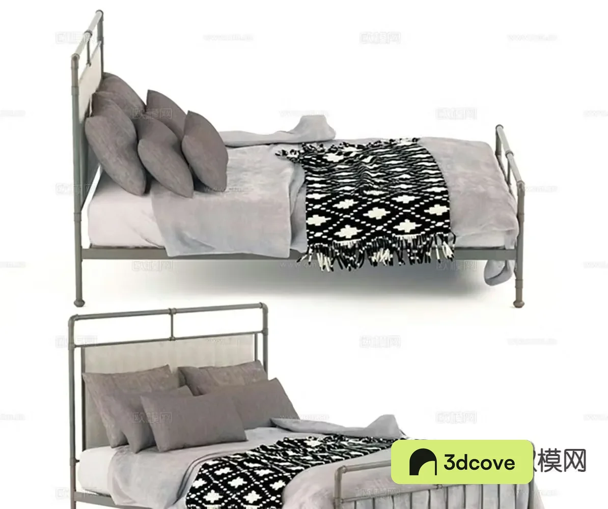 Modern double bed