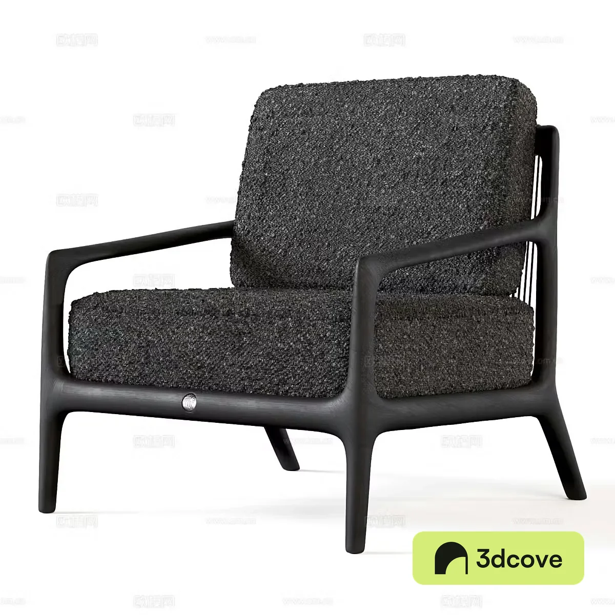 Modern Italian Moonlight Giorgio lounge chair