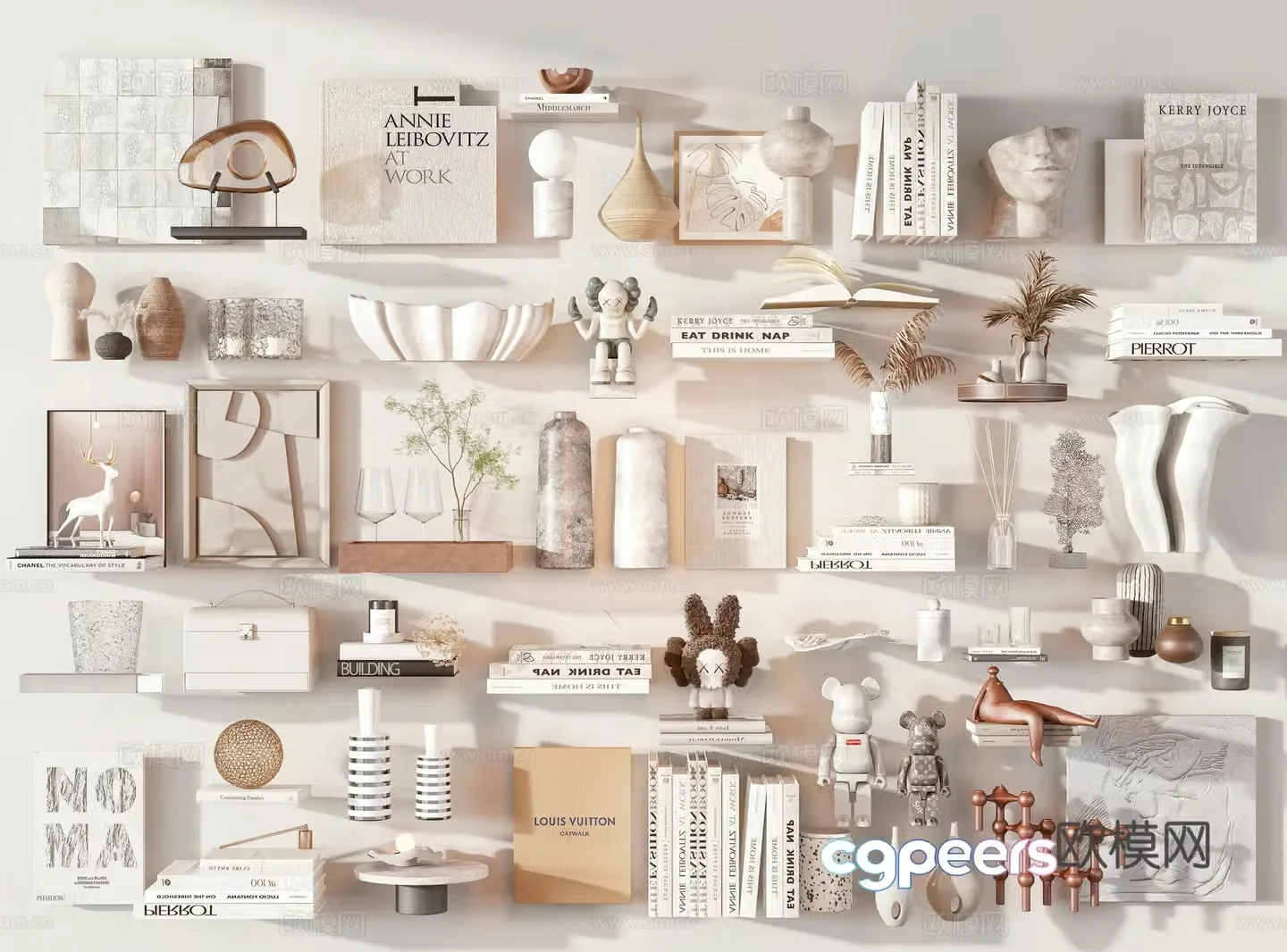Modern decorative ornaments 3d model