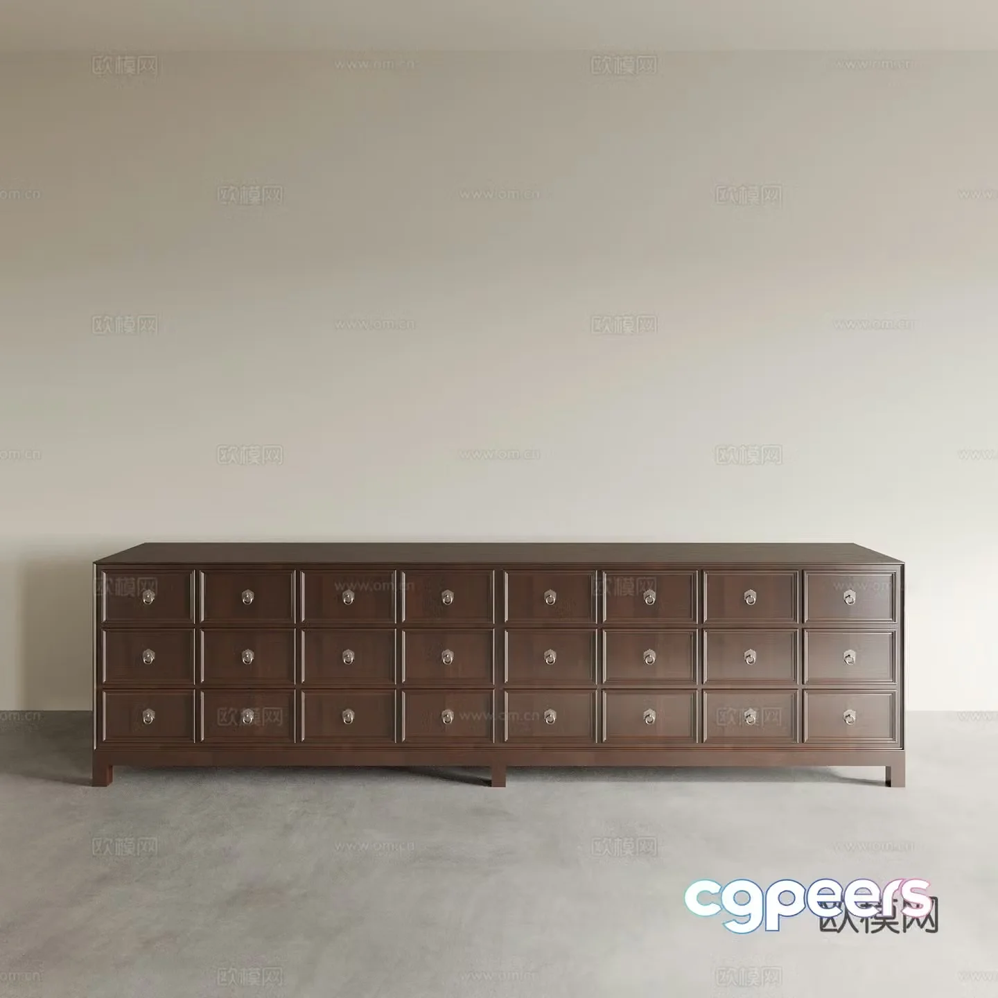 End view cabinet End view desk chest cabinet low cabinet entrance cabinet shoe cabinet 3d model