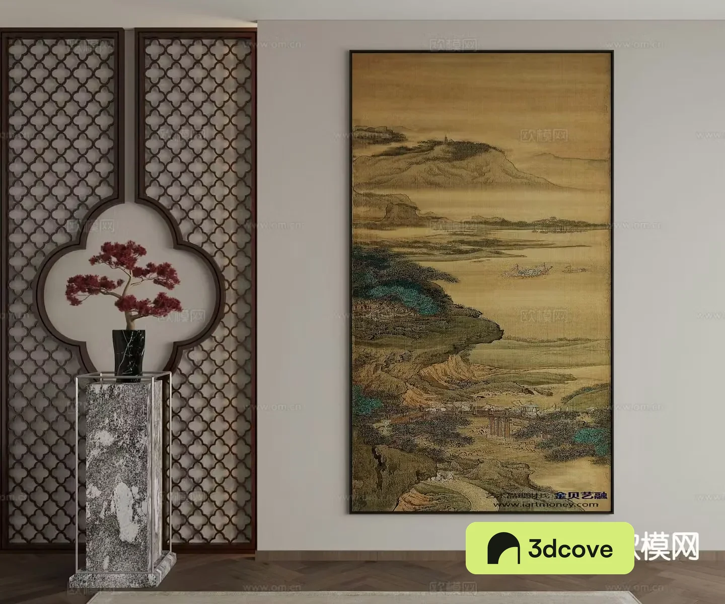New Chinese style ink painting landscape painting decorative painting