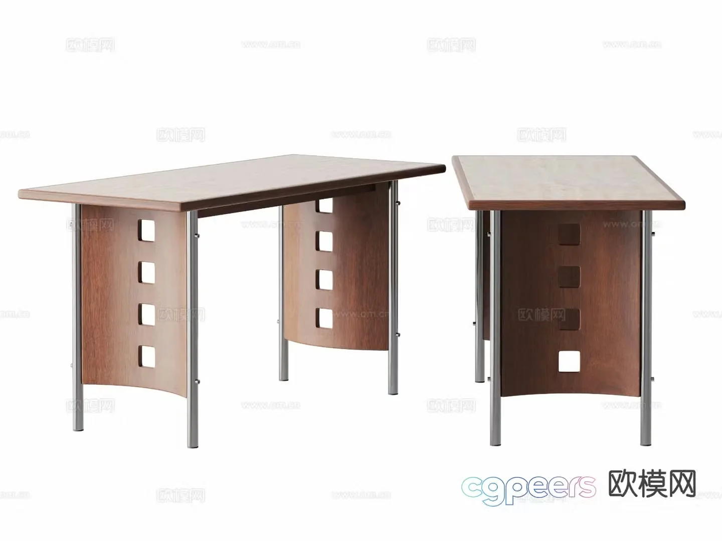Medieval style dining table 3d model
