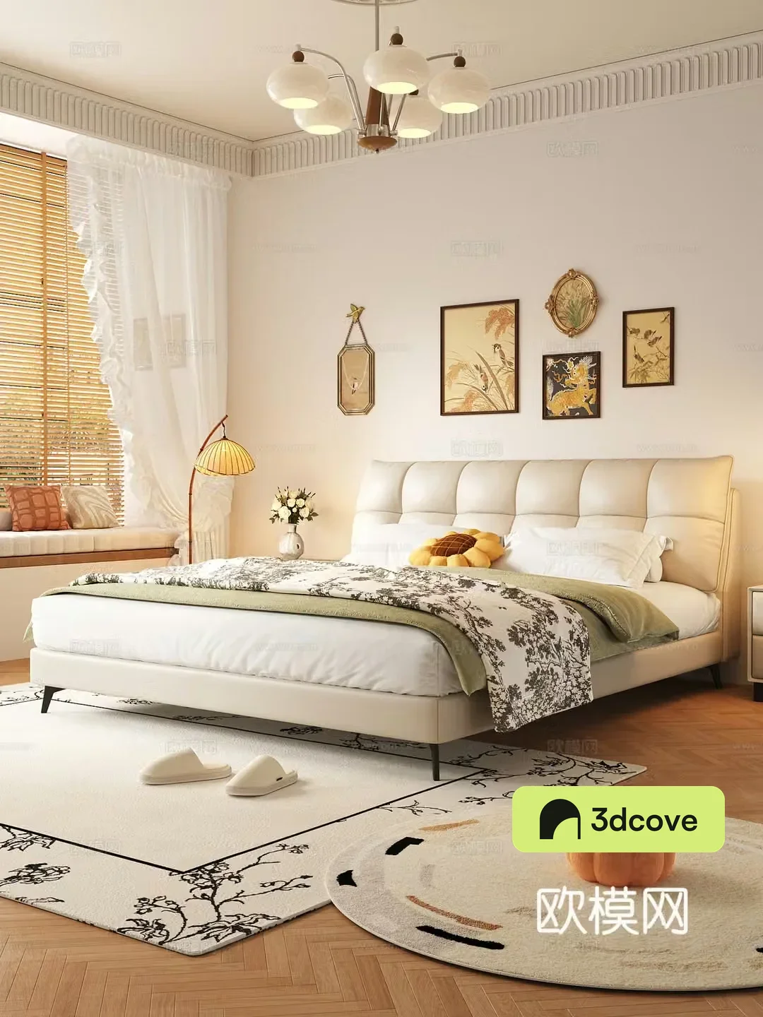 Modern medieval bedroom