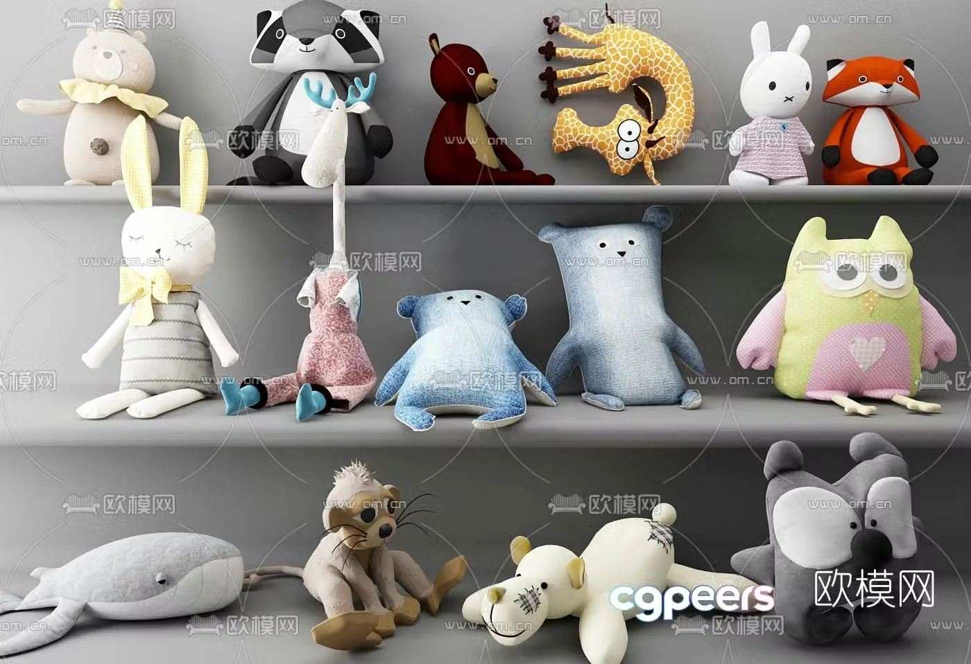 Modern children’s figurine toy rag doll 3d model
