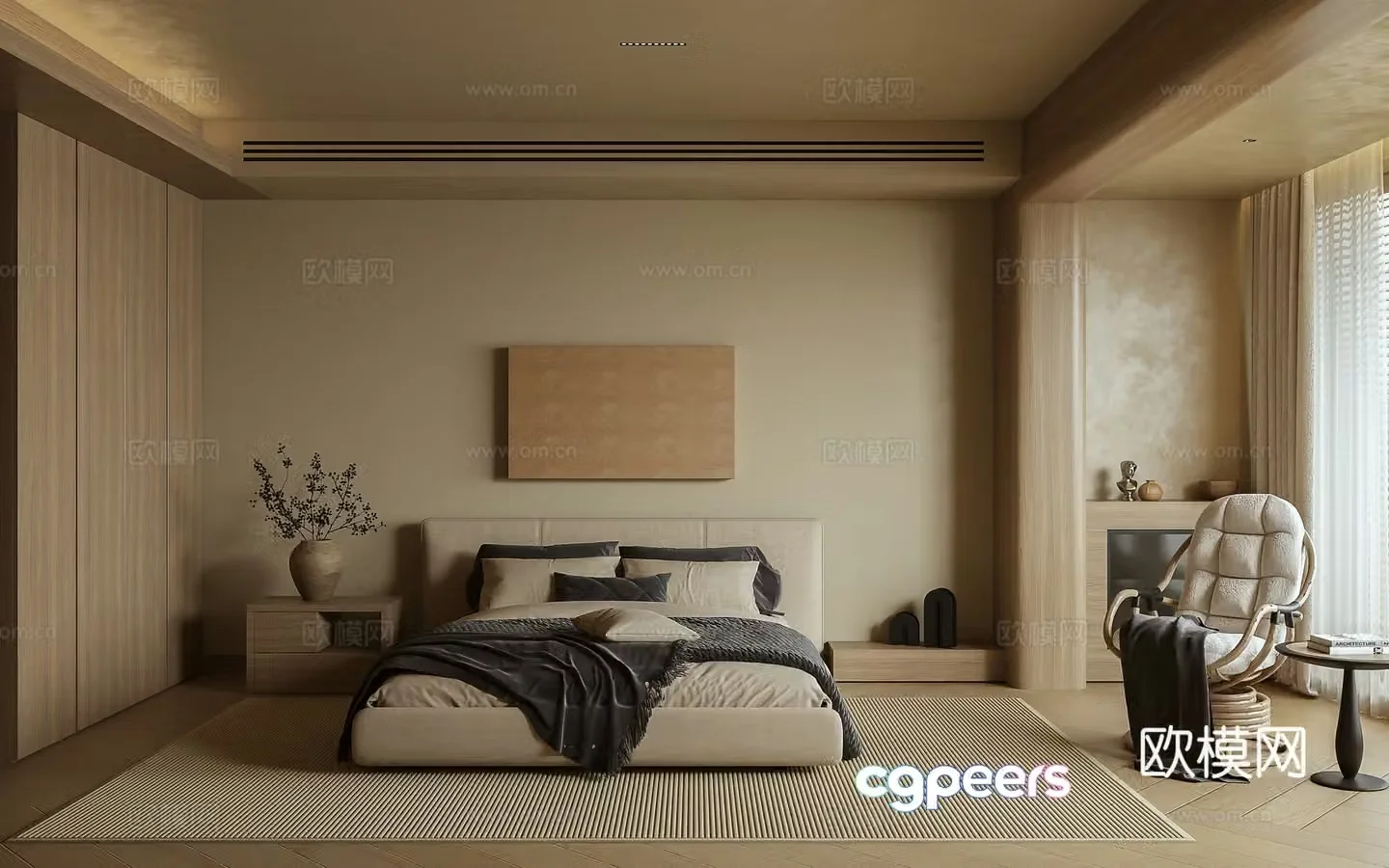 Wasabi bedroom 3d model