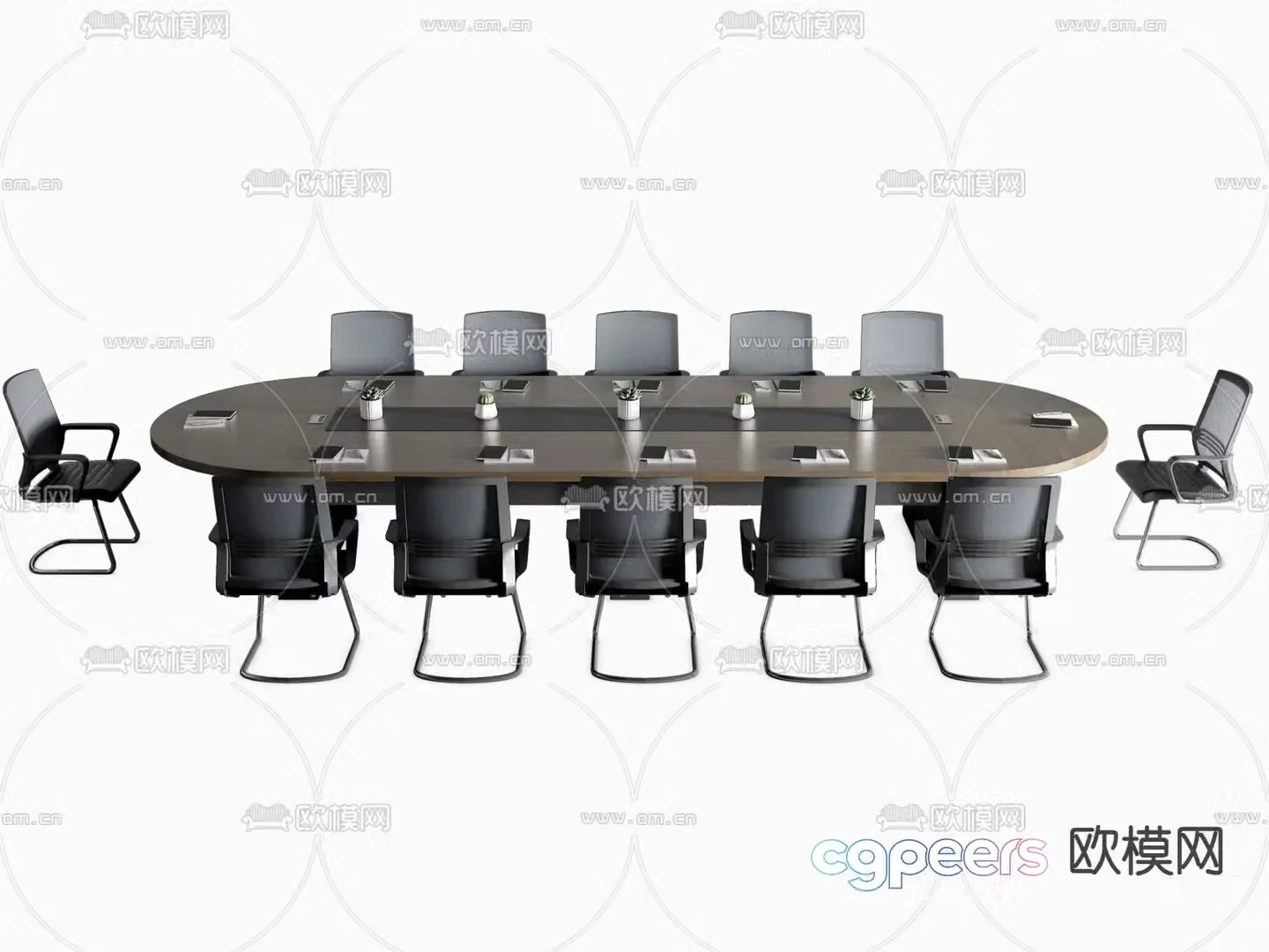 Conference tables and chairs conference table 3d model